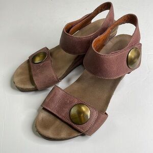 Taos wedges purple and brown Size 36UK 5-6US